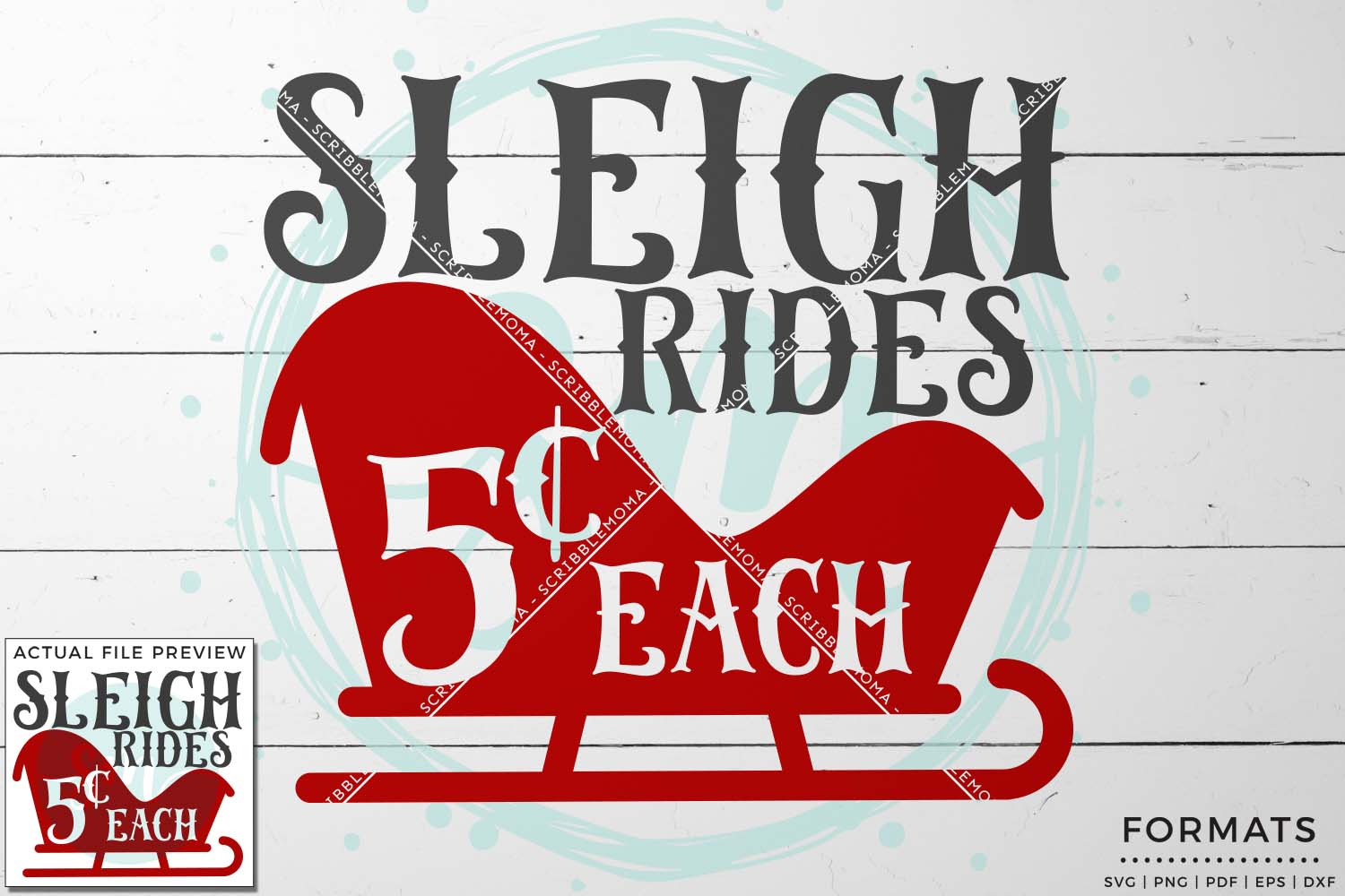 Sleigh Rides Christmas SVG