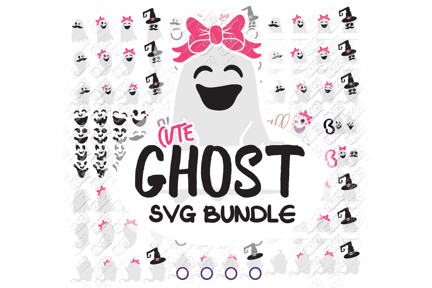 Download Ghost SVG Bundle Cute Halloween in SVG, DXF, PNG, EPS ...