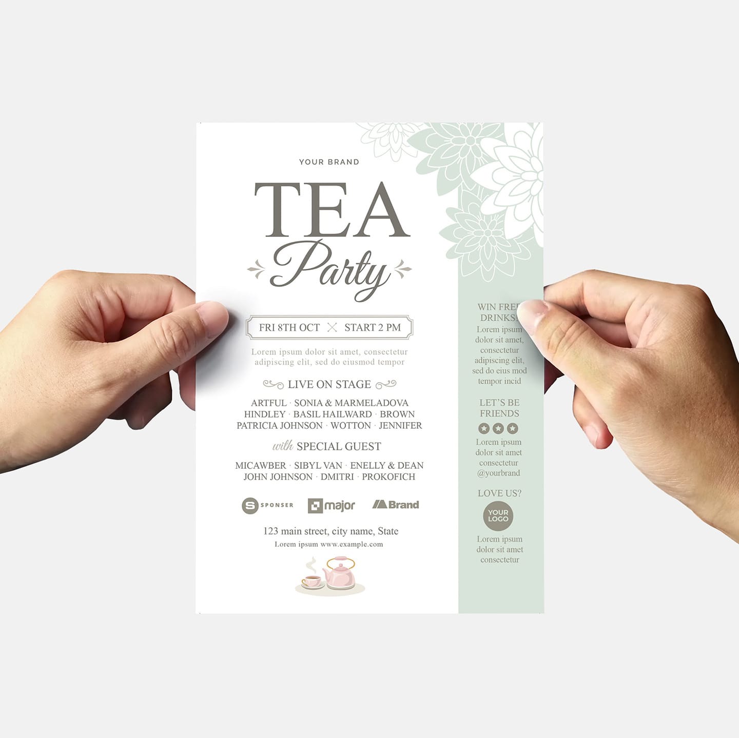 Afternoon Tea Flyer Template