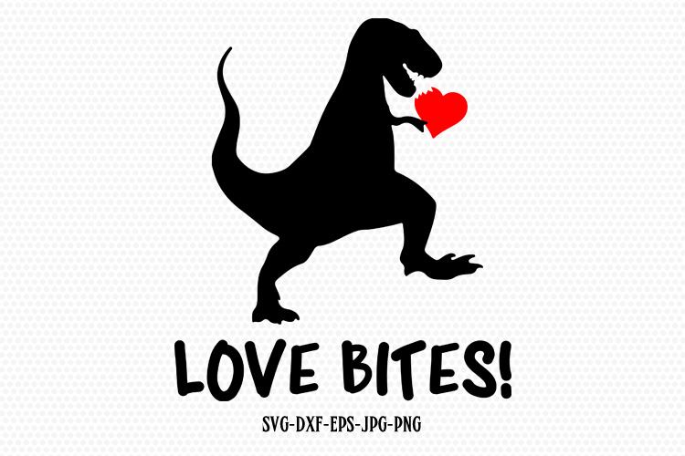Download Love Bites Dinosaur svg, Valentine SVG, Valentines Day SVG