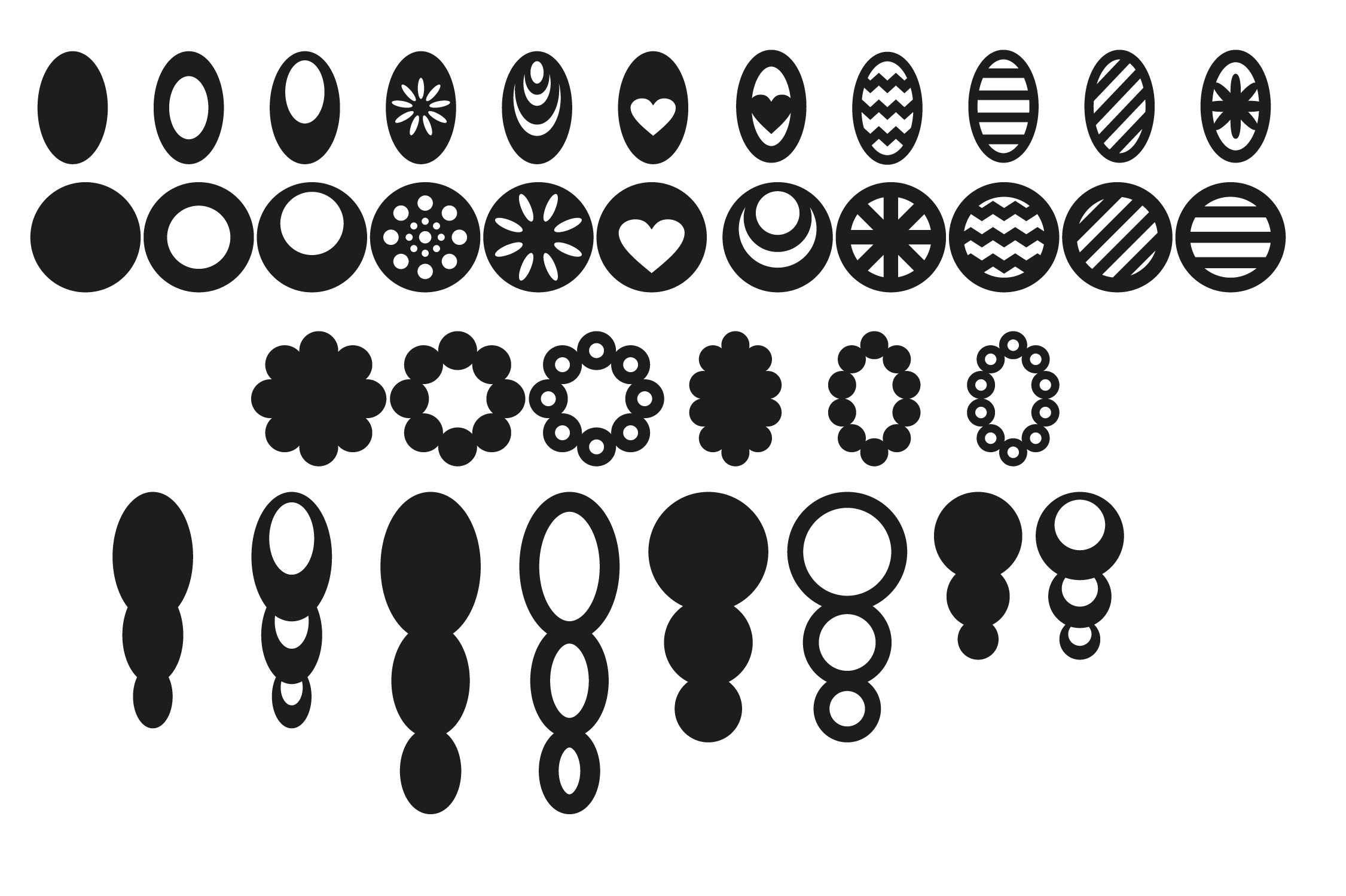 Earrings svg Oval Earrings Earrings Template Earrings svg Oval Earrings Earrings Template