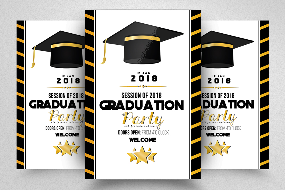 Graduation Party Flyer Template