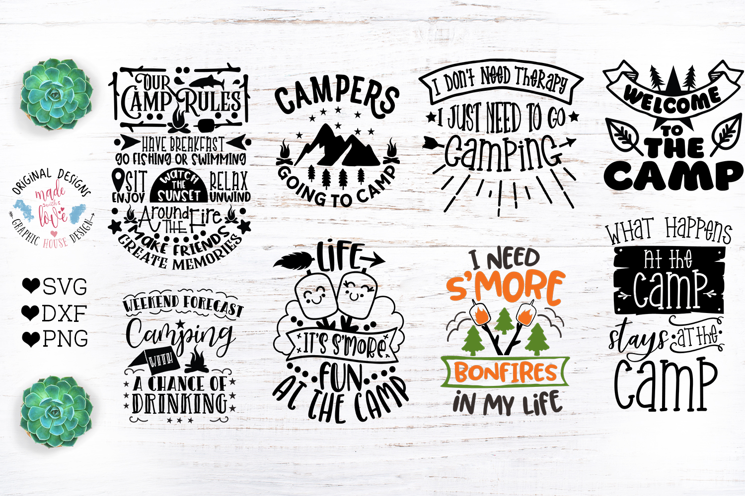 Camp Quotes Bundle - Camping Cut Files