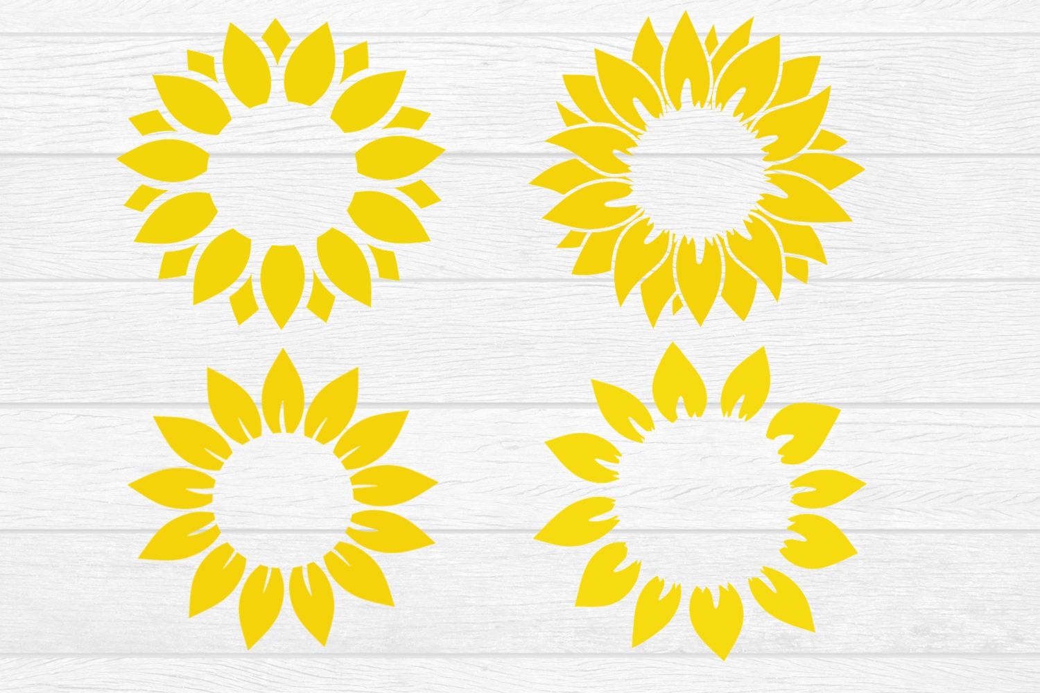 Sunflower monogram, svg, dxf, png, jpg, pdf (289278) | SVGs | Design