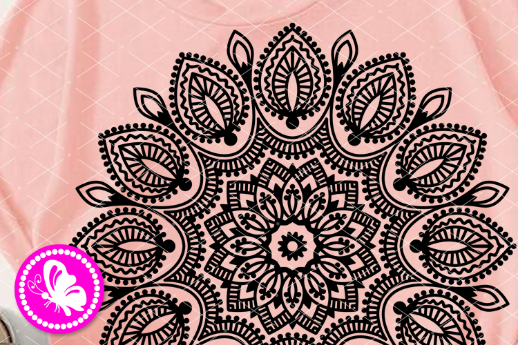 Download Indian mandala svg Lotus flower Zen tangle clip art Floral
