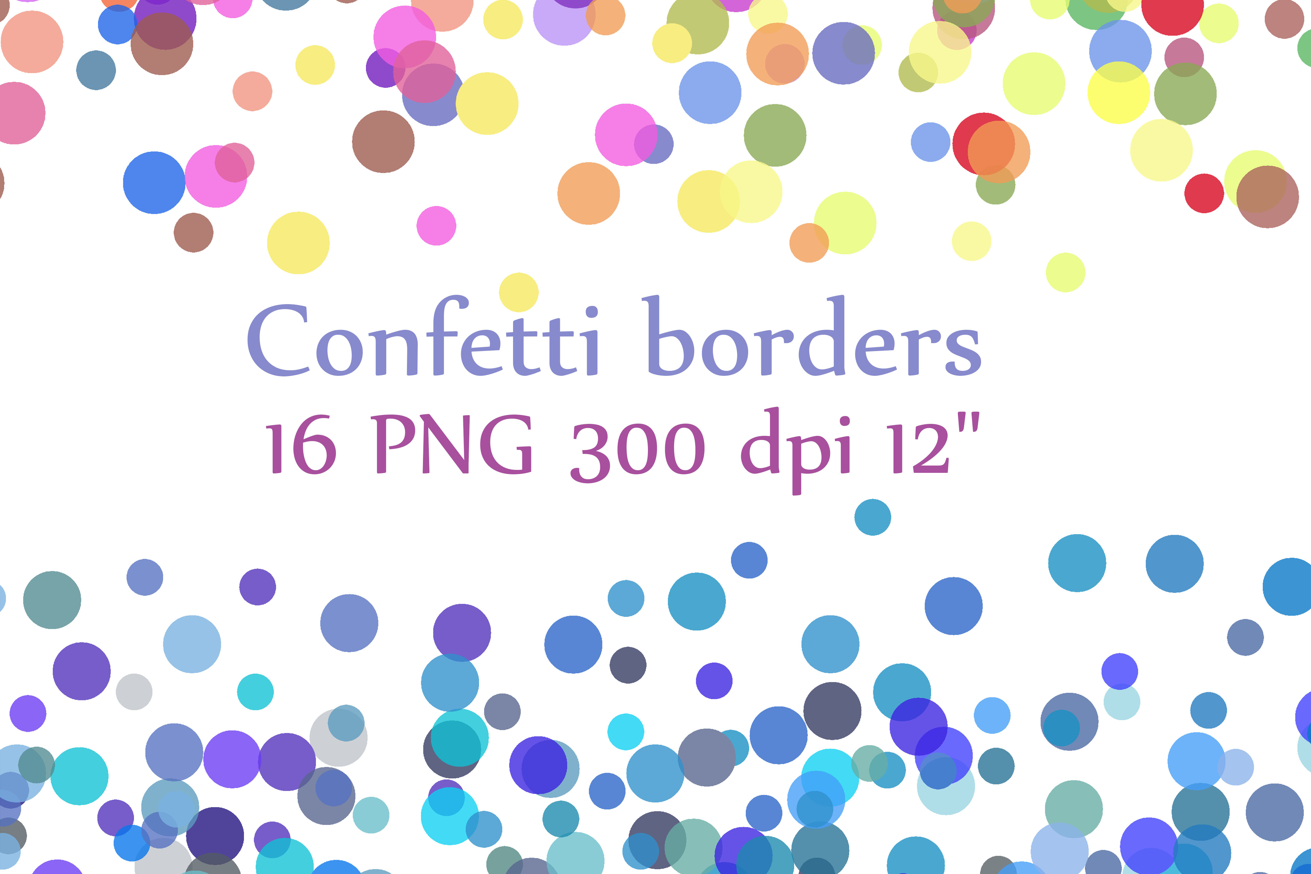 Confetti Borders clipart