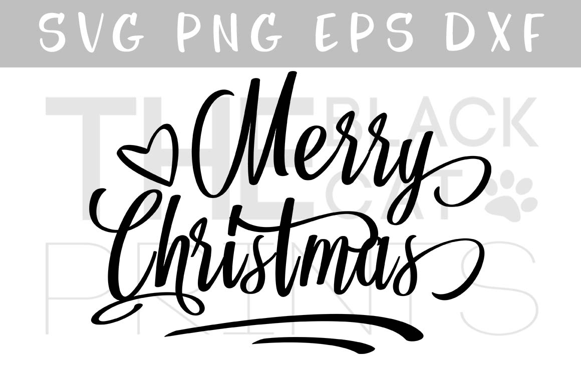 Merry Christmas SVG DXF EPS PNG cut files