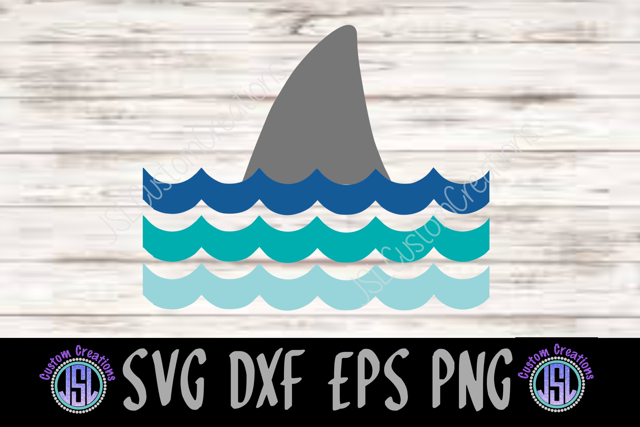Download Shark Fin 3rd Birthday SVG DXF EPS PNG Digital Download