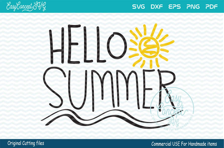 Download Hello Summer SVG (88387) | SVGs | Design Bundles