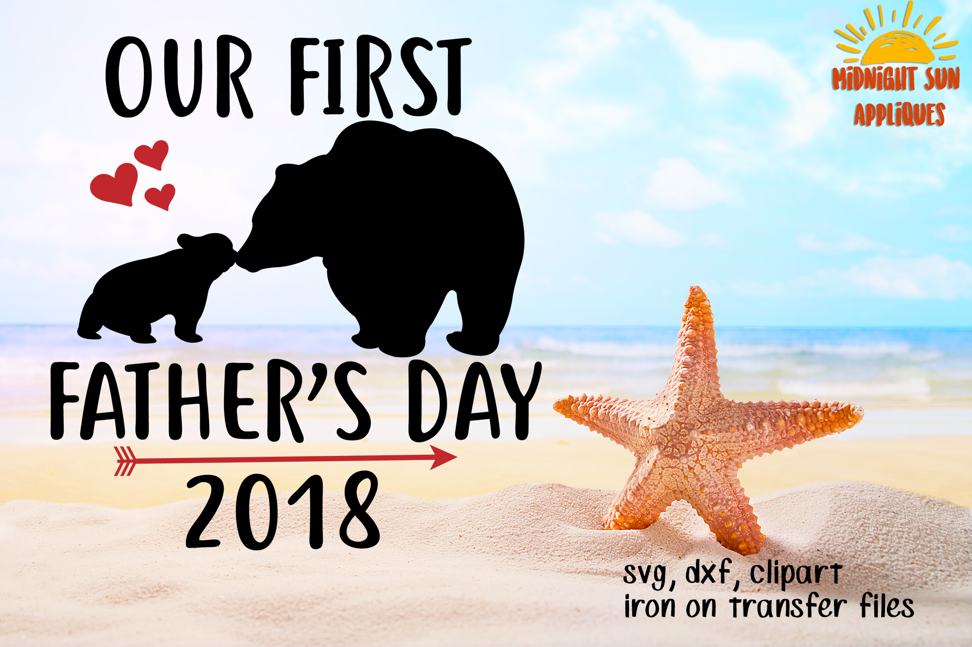 Our first Fathers day SVG, Daddy bear, Baby bear, Fathers ...