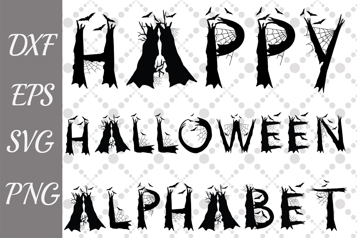 Halloween Alphabet Svg ,SCARY LETTERS SVG. Halloween Letters (127692