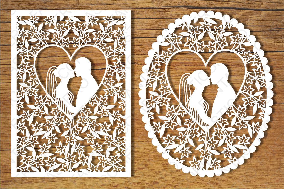 Download Wedding cards 3 SVG files for Silhouette and Cricut.