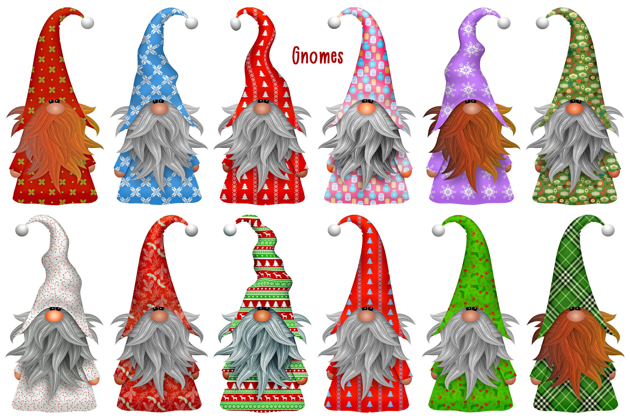 Download Christmas Gnome Scandia Clip Art (306349) | Illustrations ...