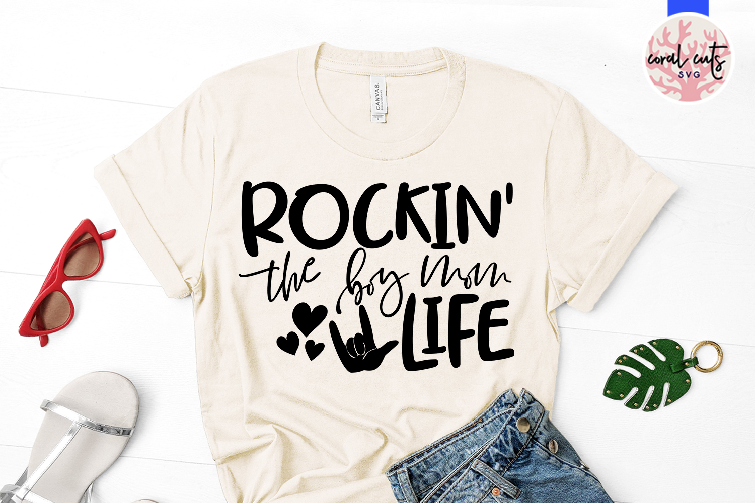 Download Rockin the boy mom life - Mother SVG EPS DXF PNG Cut File ...