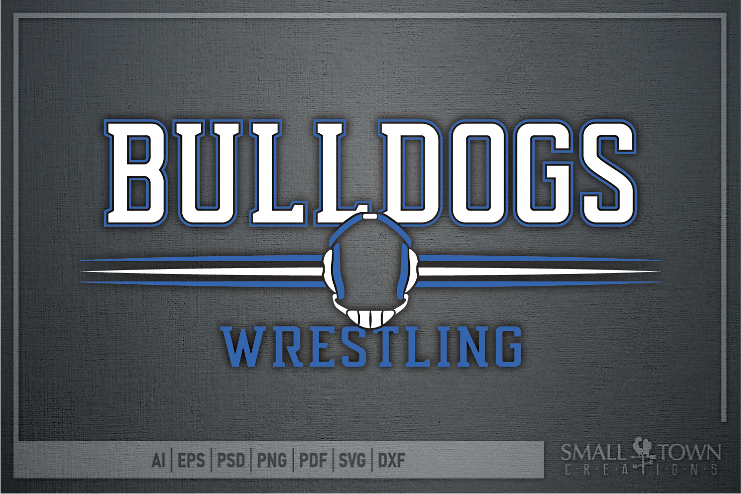 Bulldog Wrestling, Team, Sports, Logo, PRINT, CUT & DESIGN