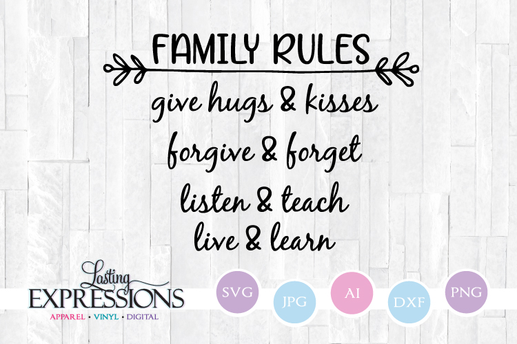 Free Free 233 Family Rules Svg SVG PNG EPS DXF File