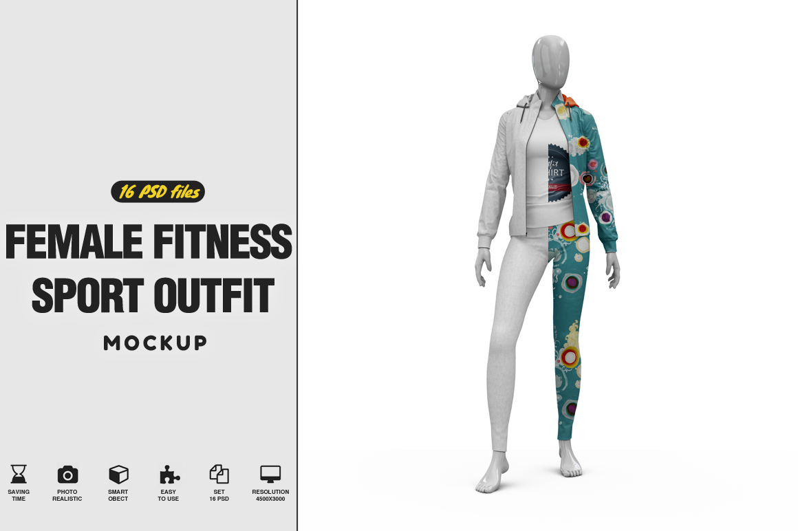 Download Female Sport Outfit Vol.1 Mockup