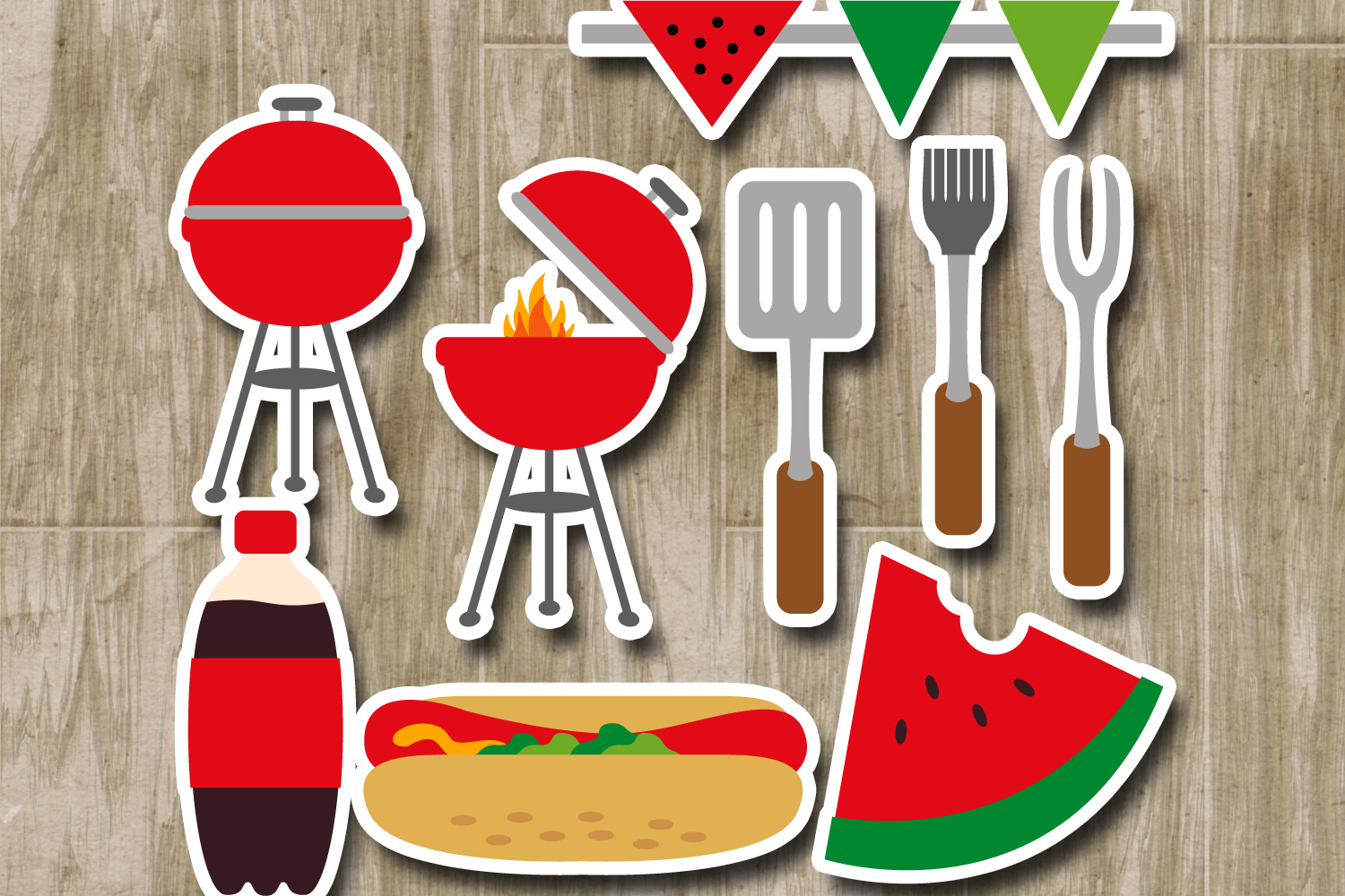 Summer Barbecue party clipart - BBQ grill clip art example image 2.