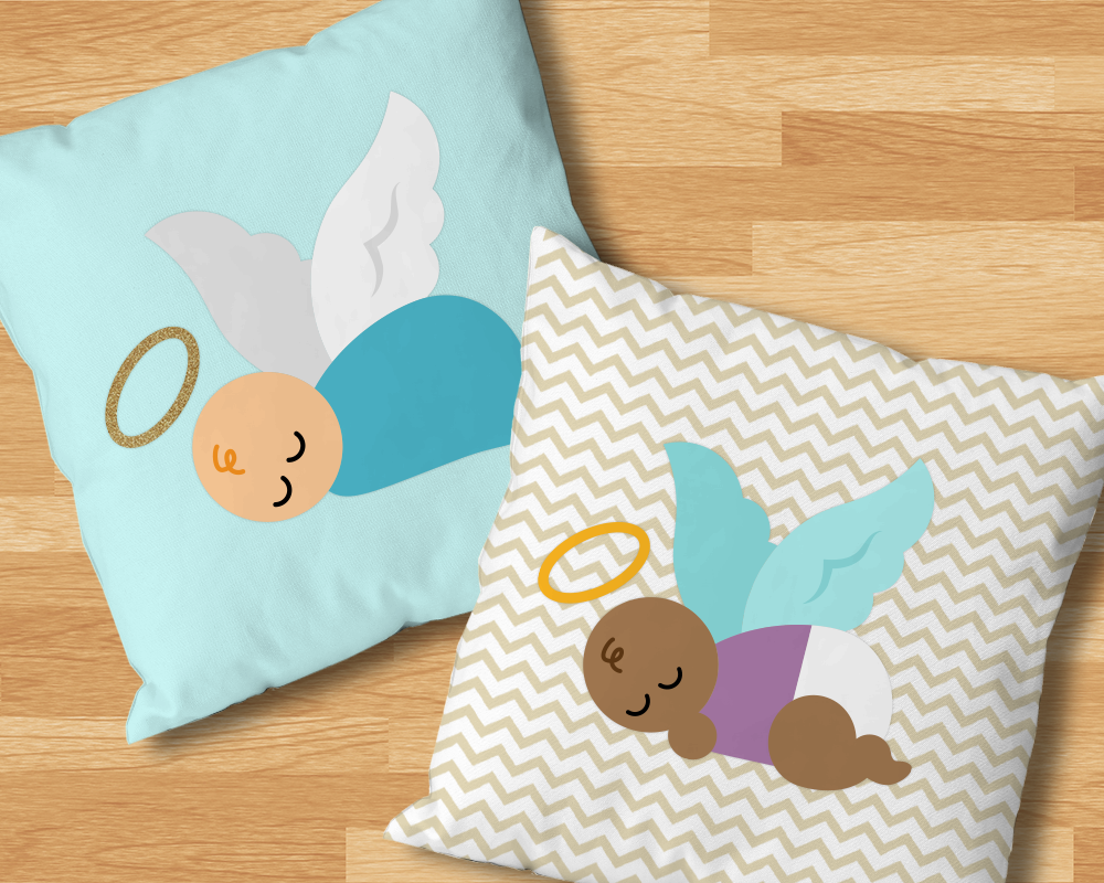 Download Angel Baby SVG File Cutting Template (81754) | Cut Files ...