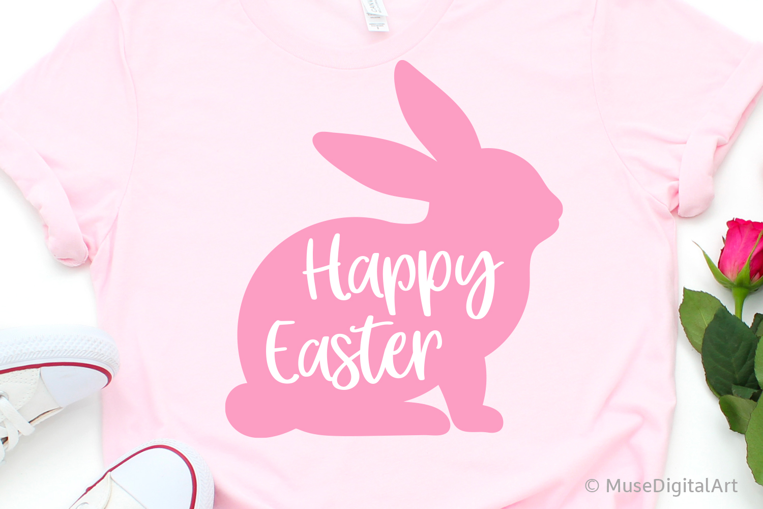 Happy Easter Svg, Cute Easter Bunny Svg, Kids Easter Svg