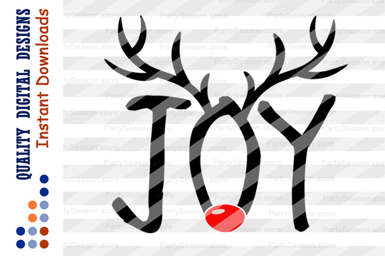 Download Joy quote svg files sayings Christmas Joy Sign Cute Deer