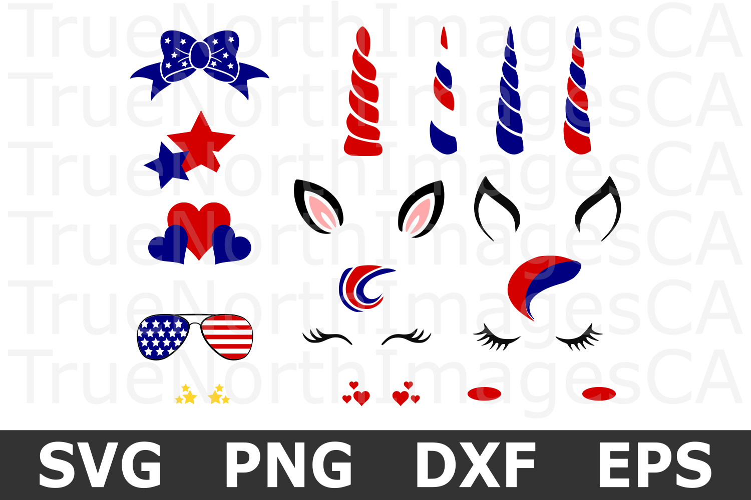 Download 4th of July Make Your Own Unicorn - An American SVG Cut ...