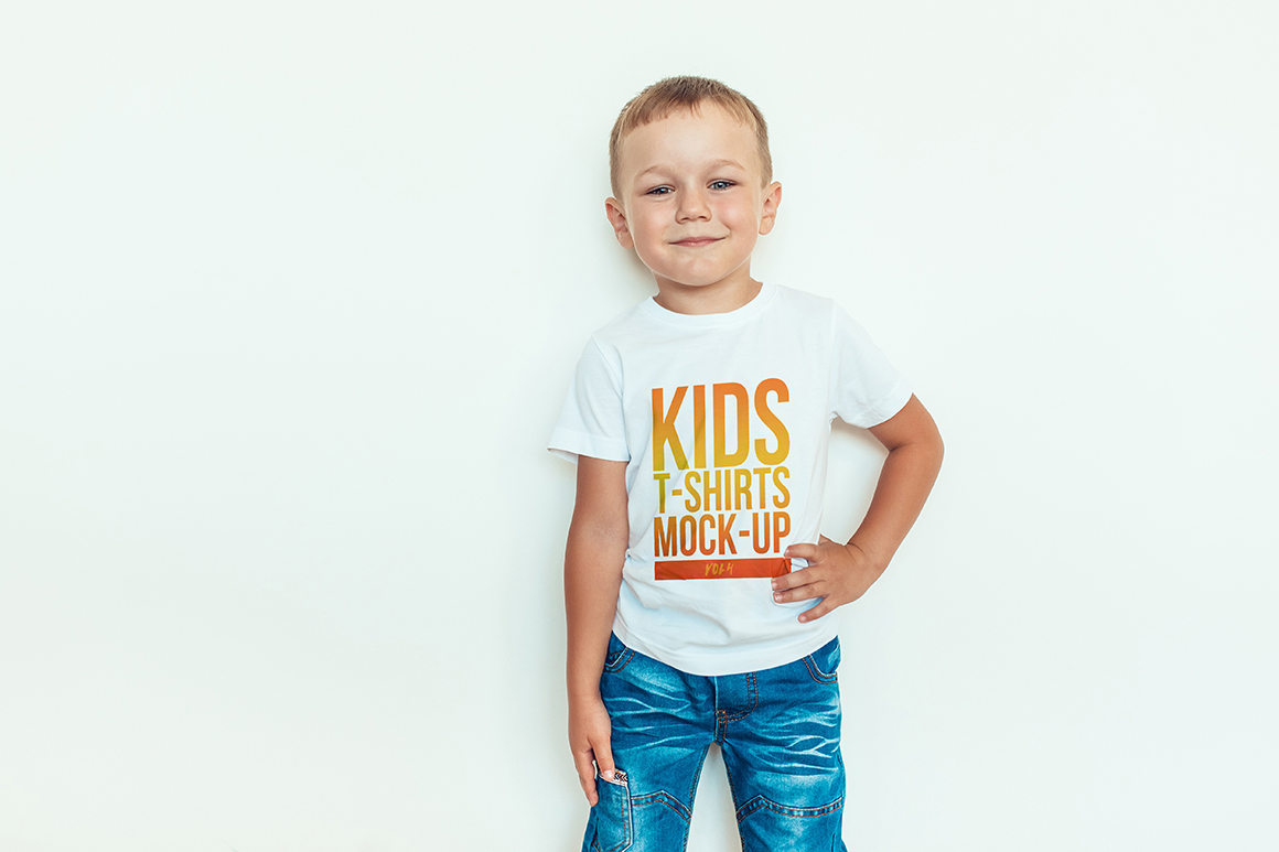 Kids T-Shirt Mock-Up Vol. 4
