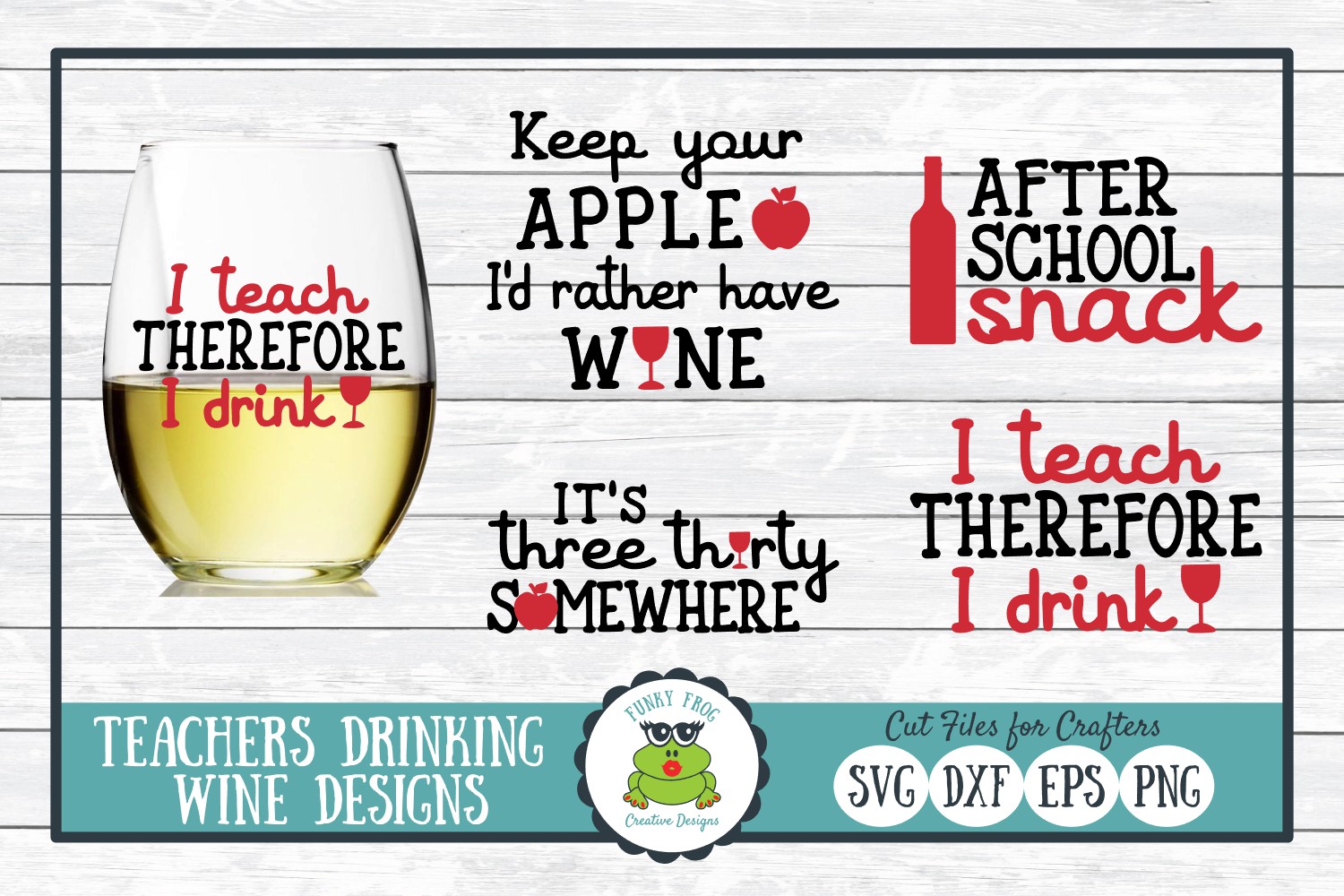 Download Teachers Drinking Wine Bundle - Teacher SVG Cut File (194569) | Cut Files | Design Bundles