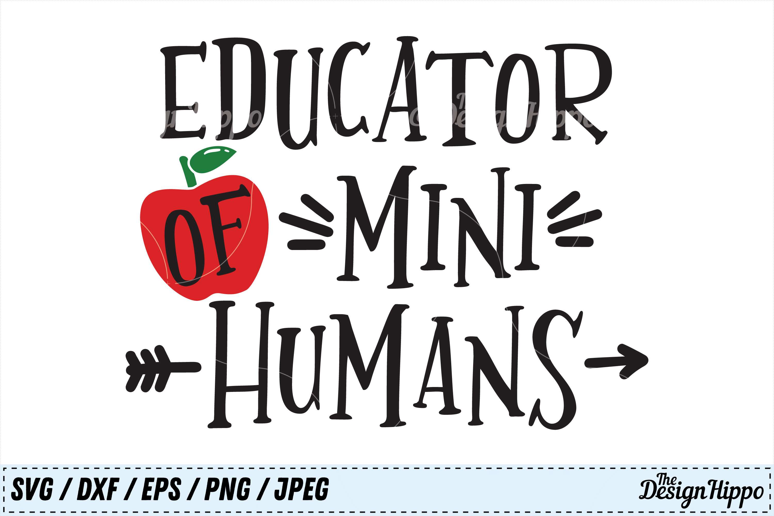 Educator of mini humans SVG, Teacher, Back to School SVG PNG (125180) | Cut Files | Design Bundles