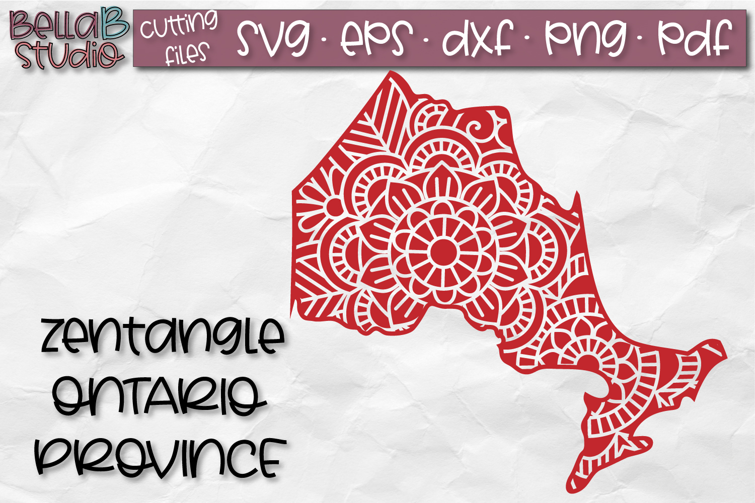 Download Zentangle SVG, Ontario SVG, Canada SVG, Canadian SVG File ...