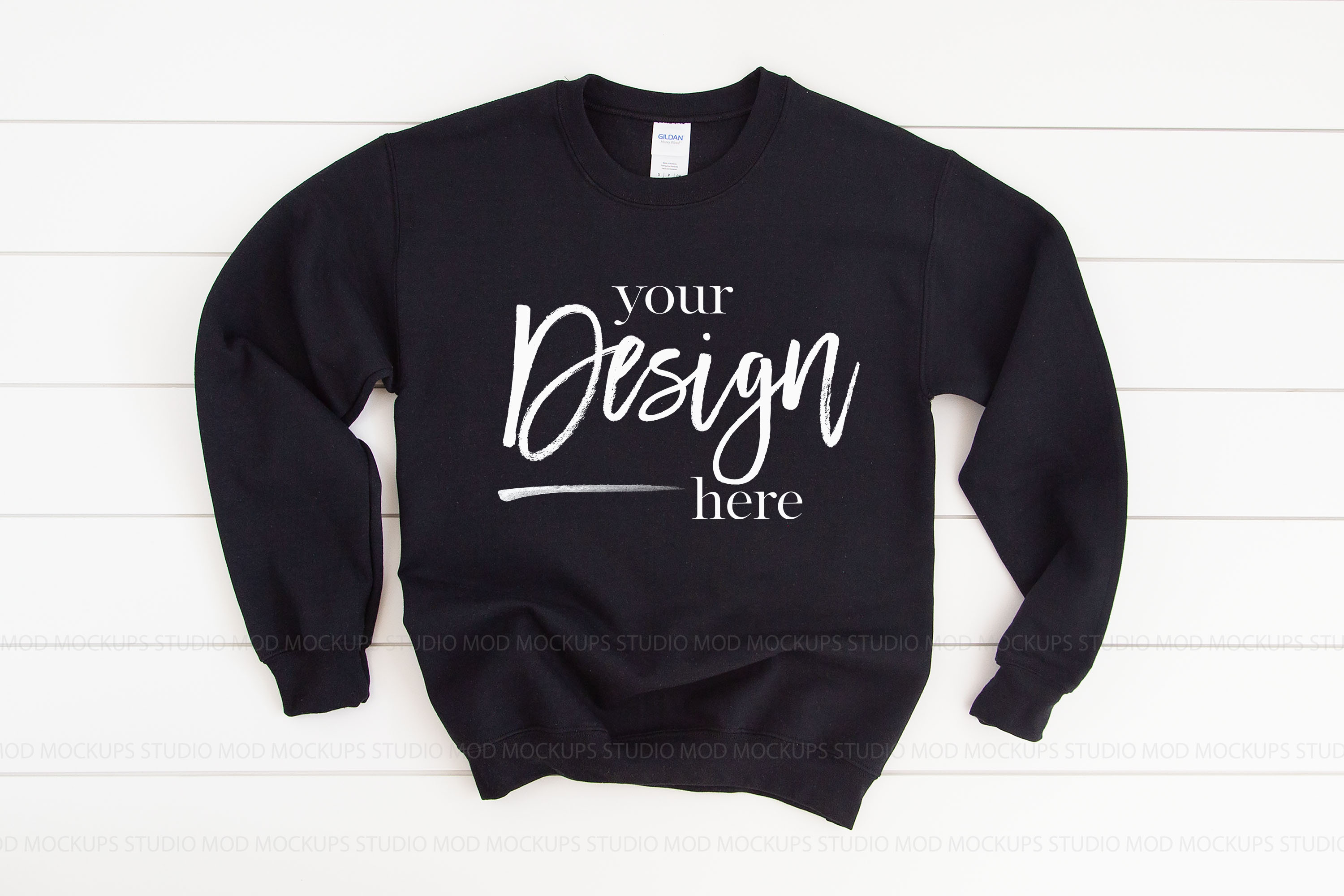 Gildan 18000 Mockup | Sweatshirt Mockup BLACK