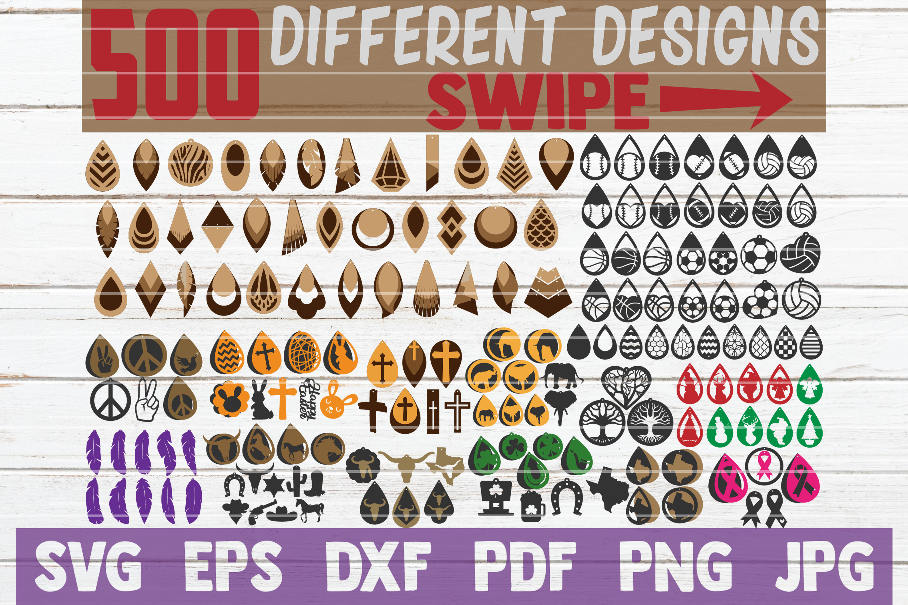 Download HUGE Earring SVG Bundle | SVG Cut Files | commercial use