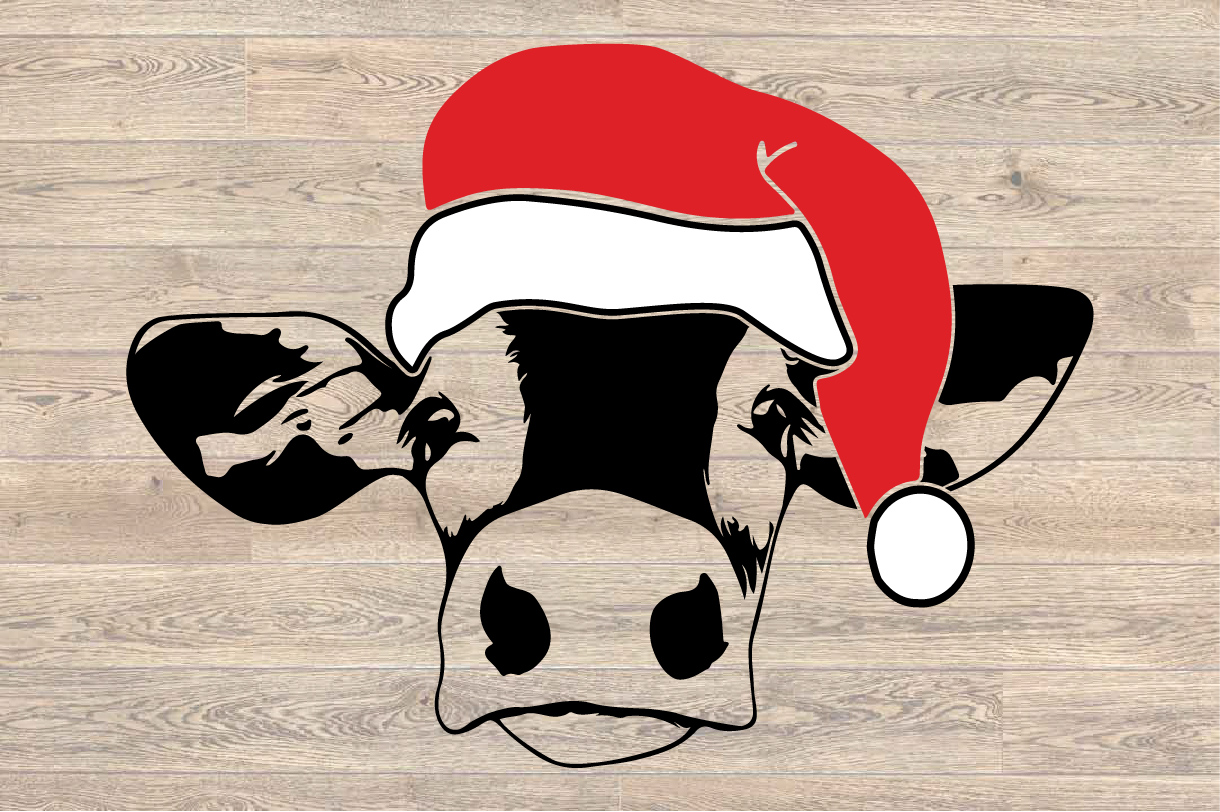 Cow Christmas Hat cowboy Farm heifer hat 1606S