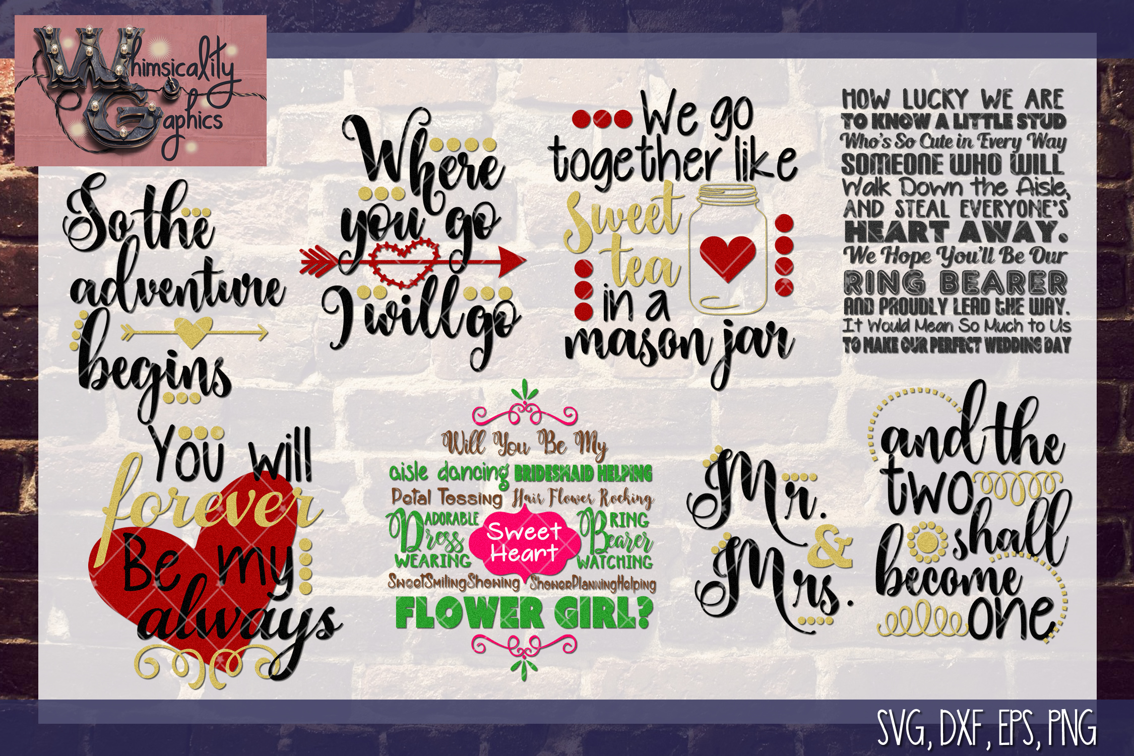 Download Wedding Engagement Bundle Svg, Dxf, Png Comm & Pers