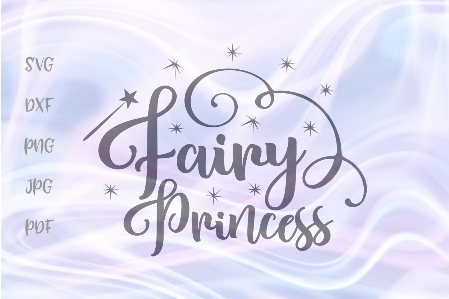 Download Fairy Princess SVG for Cricut Little Girl Cut File DXF