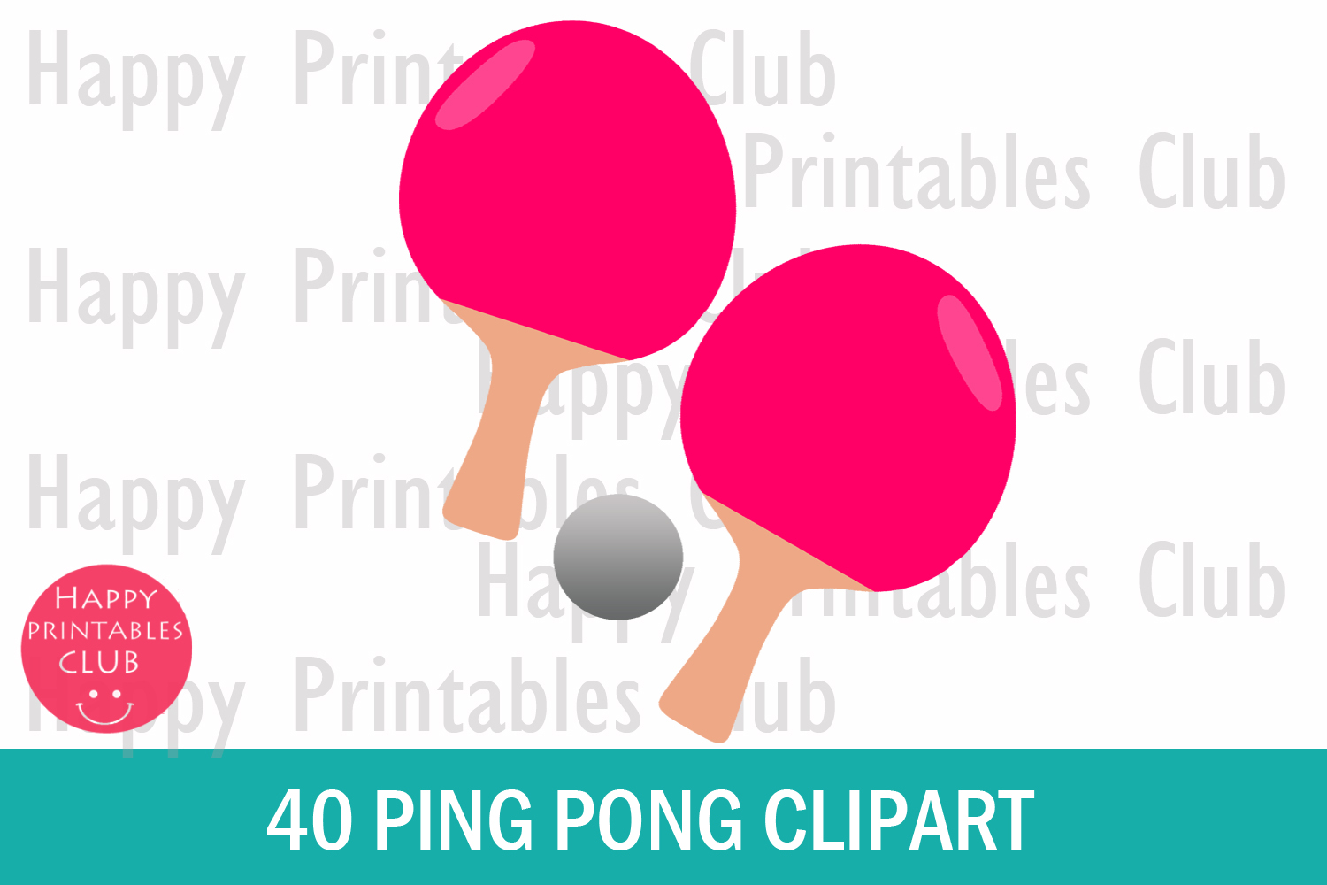 40 Ping Pong Clipart- Ping Pong Ball Clipart Graphic Images (141607 ...