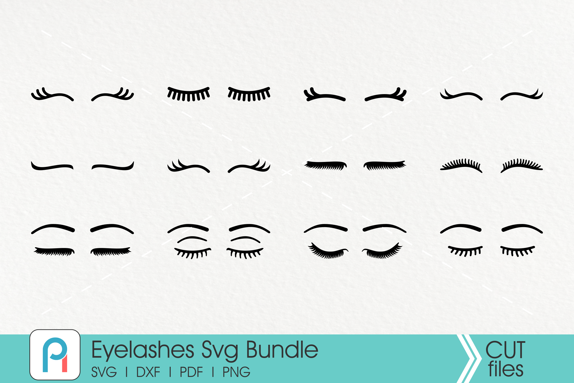 Download Eyelashes svg Bundle - eyelashes cut files (172534) | SVGs ...
