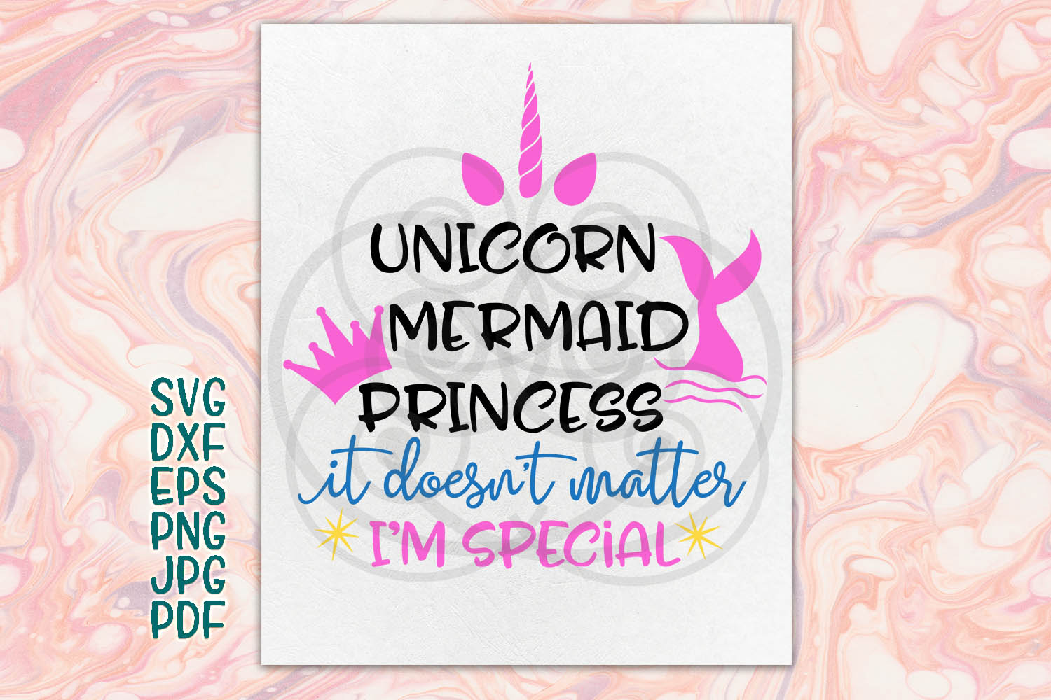 Free Free 203 Unicorn Mermaid Princess Svg SVG PNG EPS DXF File