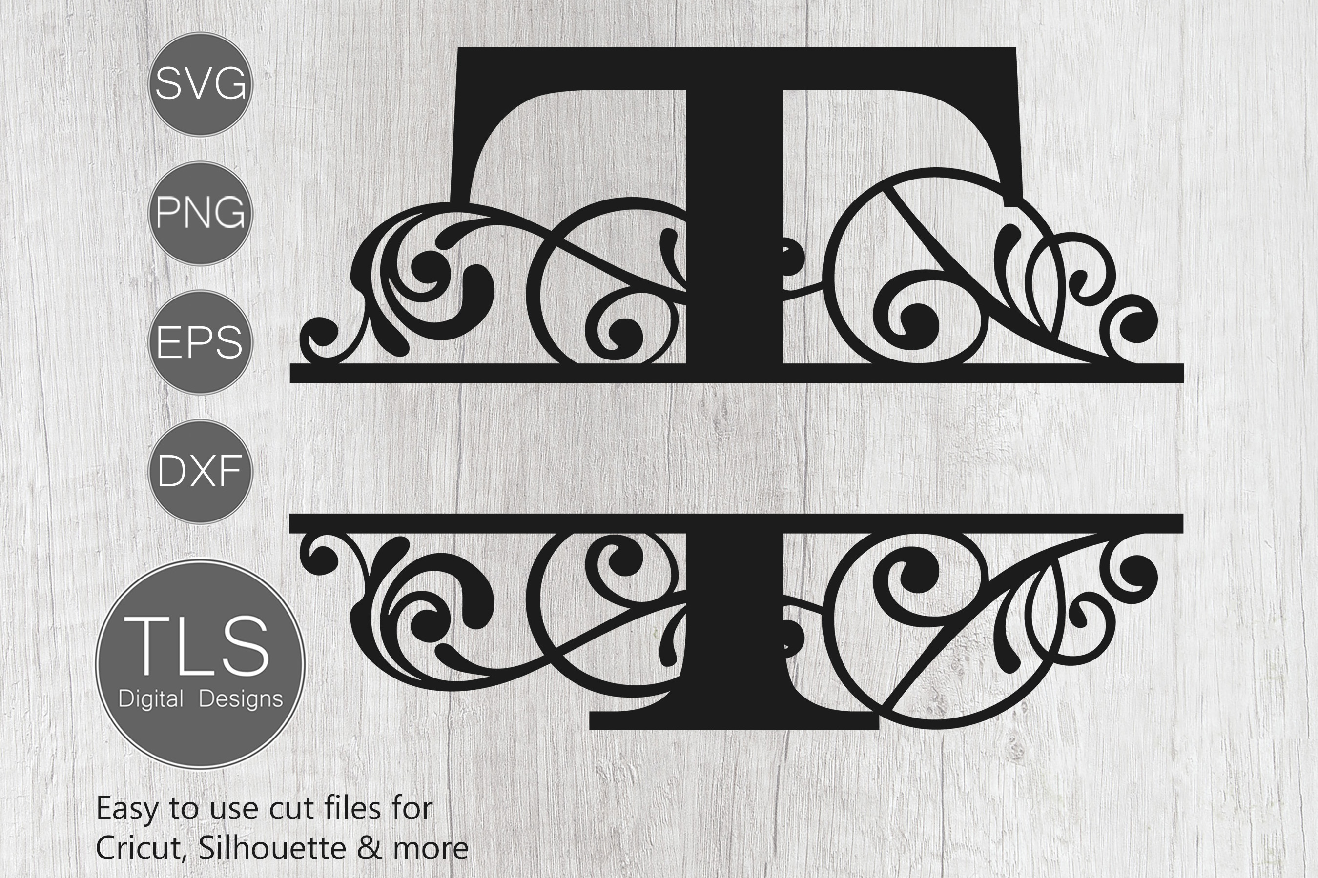 Free Split Monogram Svg For Cricut | SEMA Data Co-op