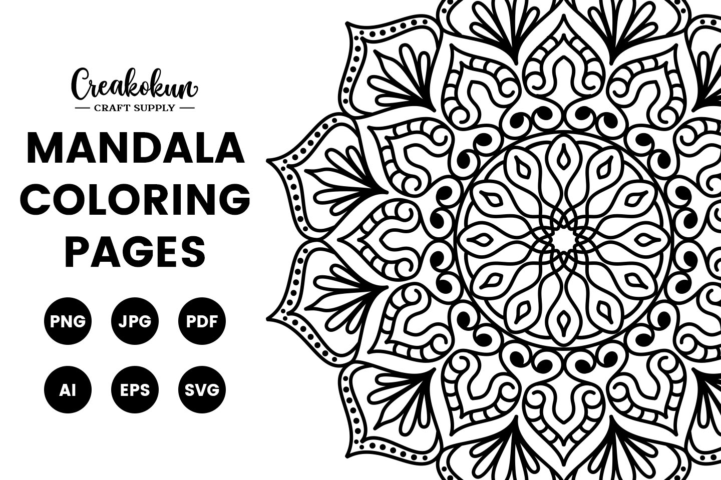 Mandala Design Illustration Coloring Pages