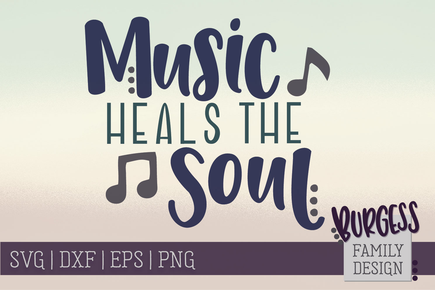 Download Music heals the soul | SVG DXF EPS PNG