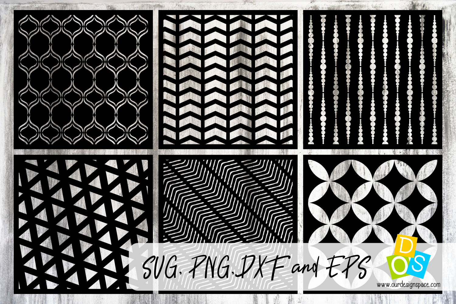 Stencils & Patterns 4 SVG, DXF, EPS and PNG craft files (266565) SVGs Design Bundles