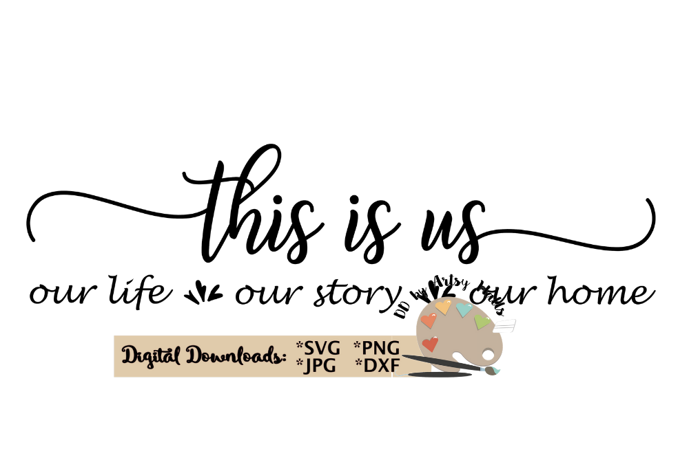 Download This is us svg Our family wall decal svg wooden sign decal
