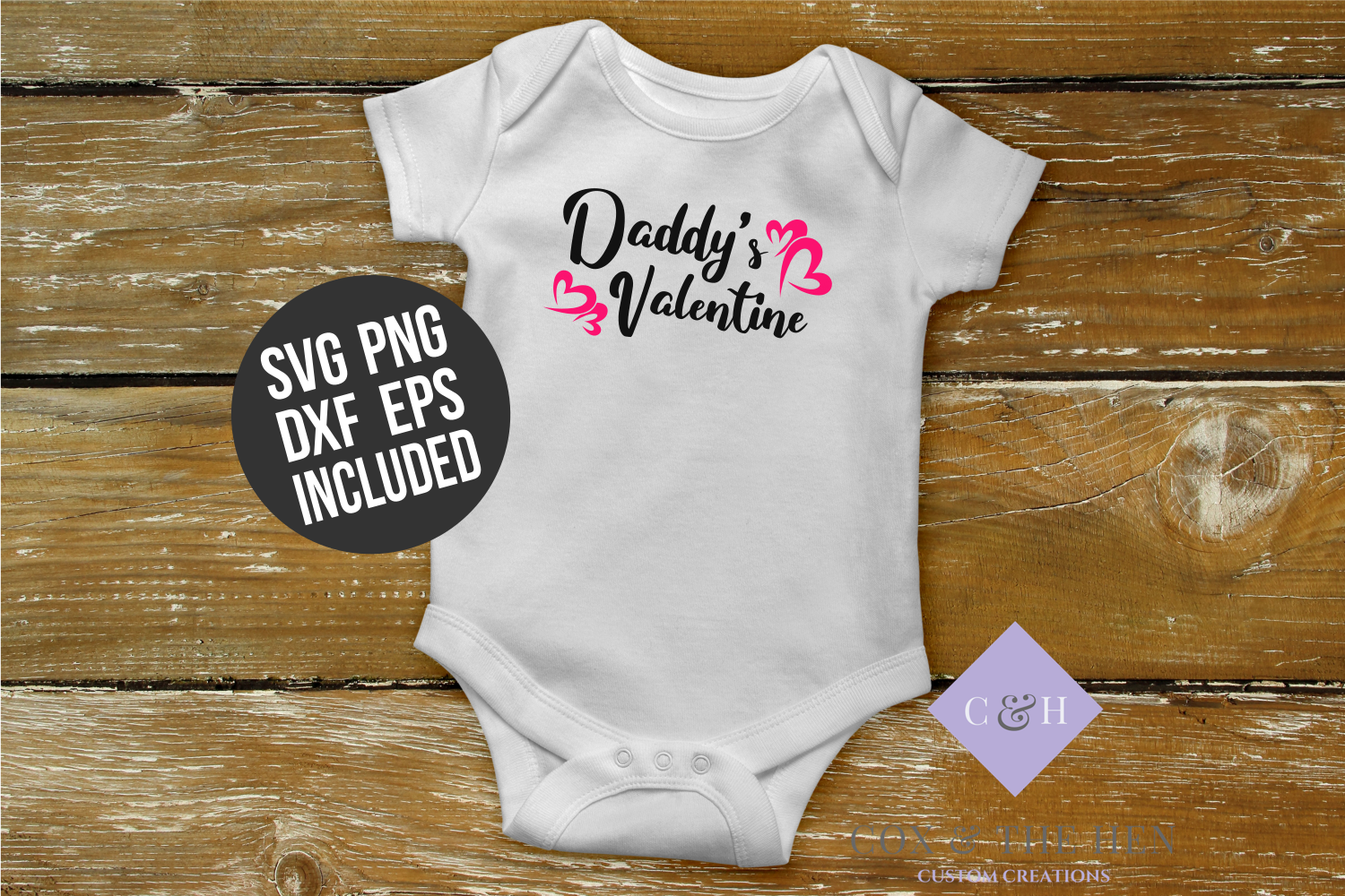 Daddy's Valentine SVG - Valentines Day Svg (185173) | Cut Files