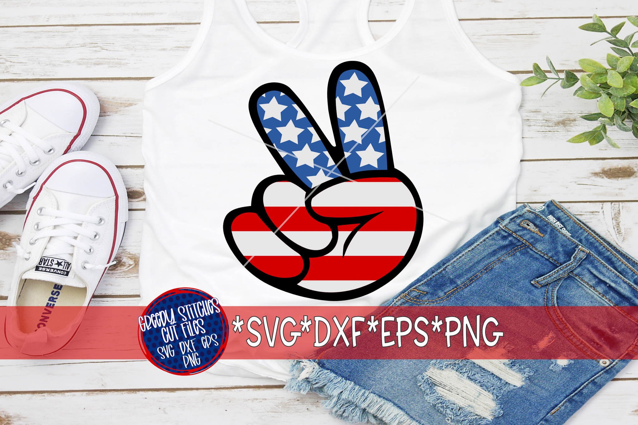 Peace Sign SVG | American Flag Peace Sign| July 4th SVG DXF