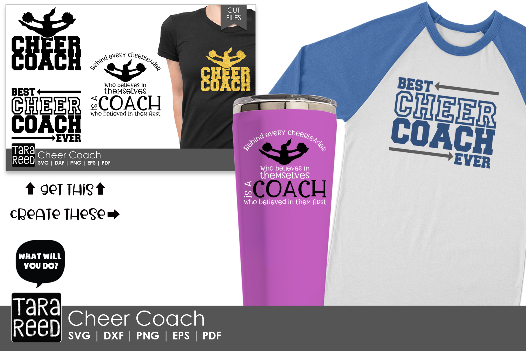 Cheer Coach Cheerleading Svg And Cut Files For Crafters