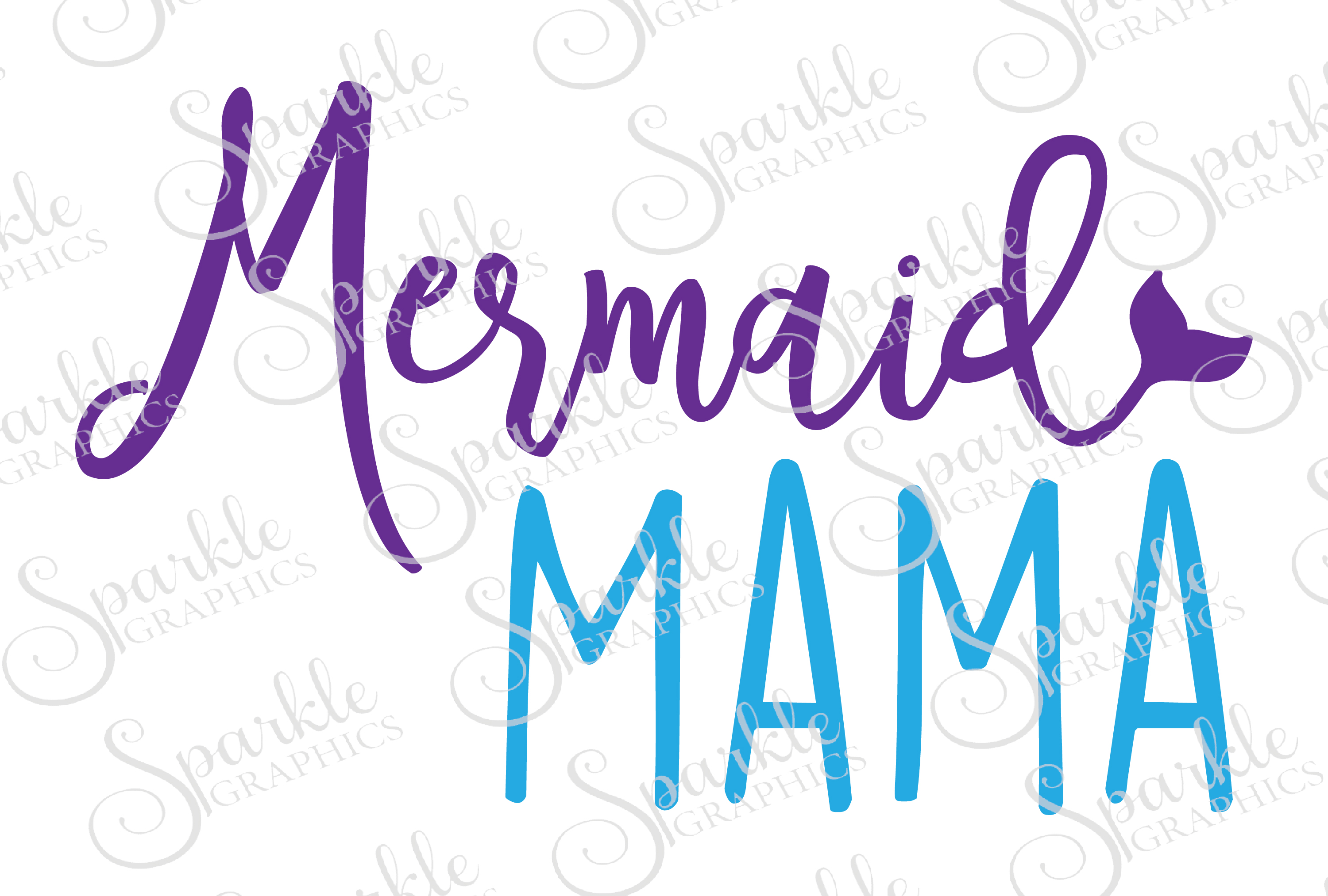 Mermaid Mama Cut File Set | SVG, EPS, DXF, PNG