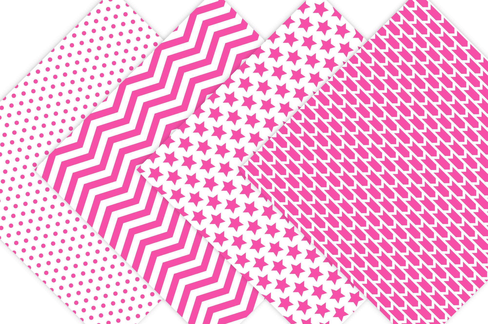 Hot Pink Digital Paper Background Patterns 14919 Backgrounds