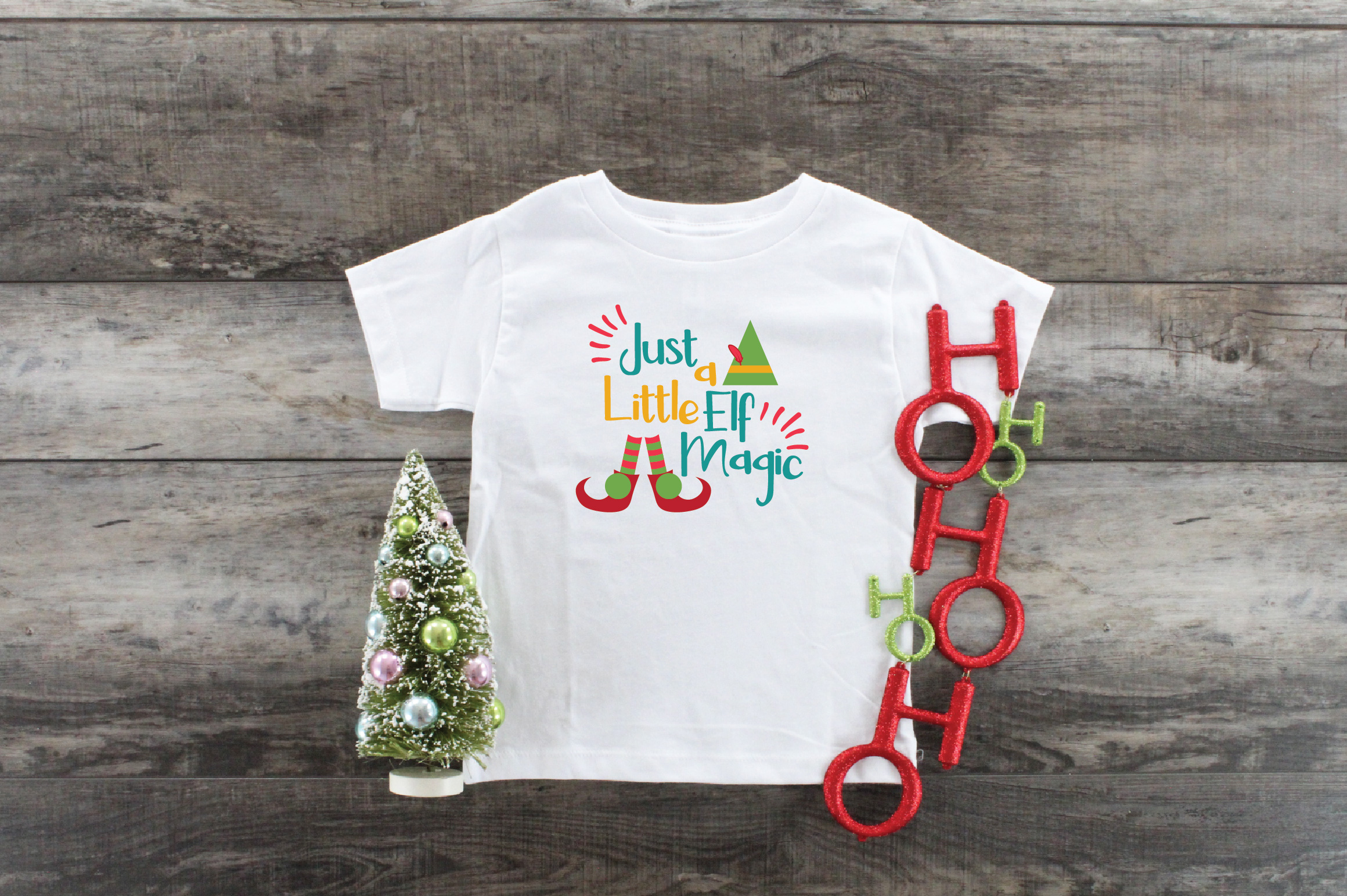 Download Just a Little Elf Magic - Christmas SVG Cut File - DXF EPS