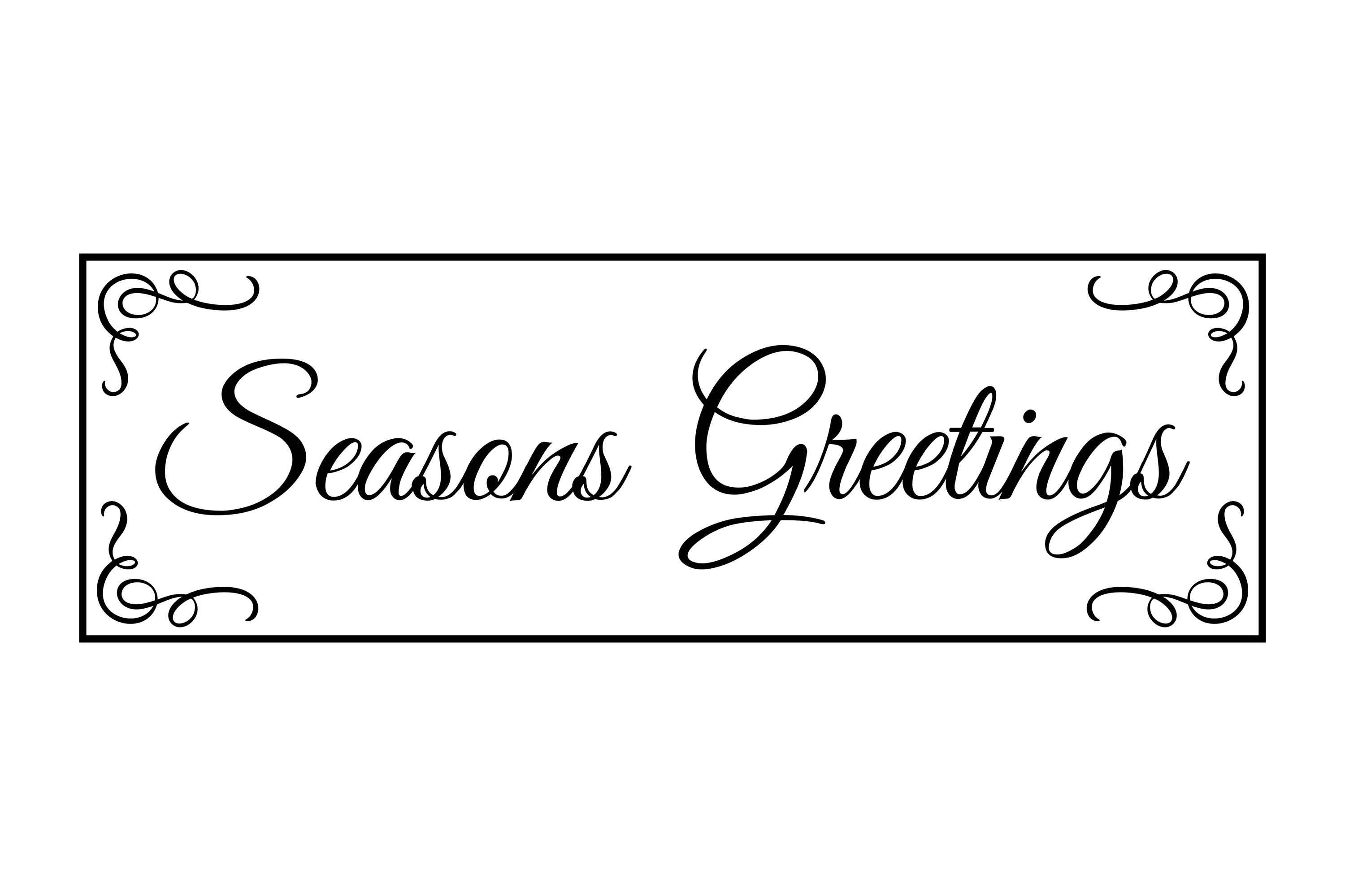 Season's Greetings Porch Sign SVG (332200) | Cut Files | Design Bundles